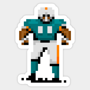 16-Bit Football - Miami (Throwbacks) Sticker